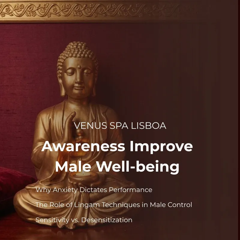 Ambiente de luxo no Venus Spa Lisboa para massagem tântrica e bem-estar masculino