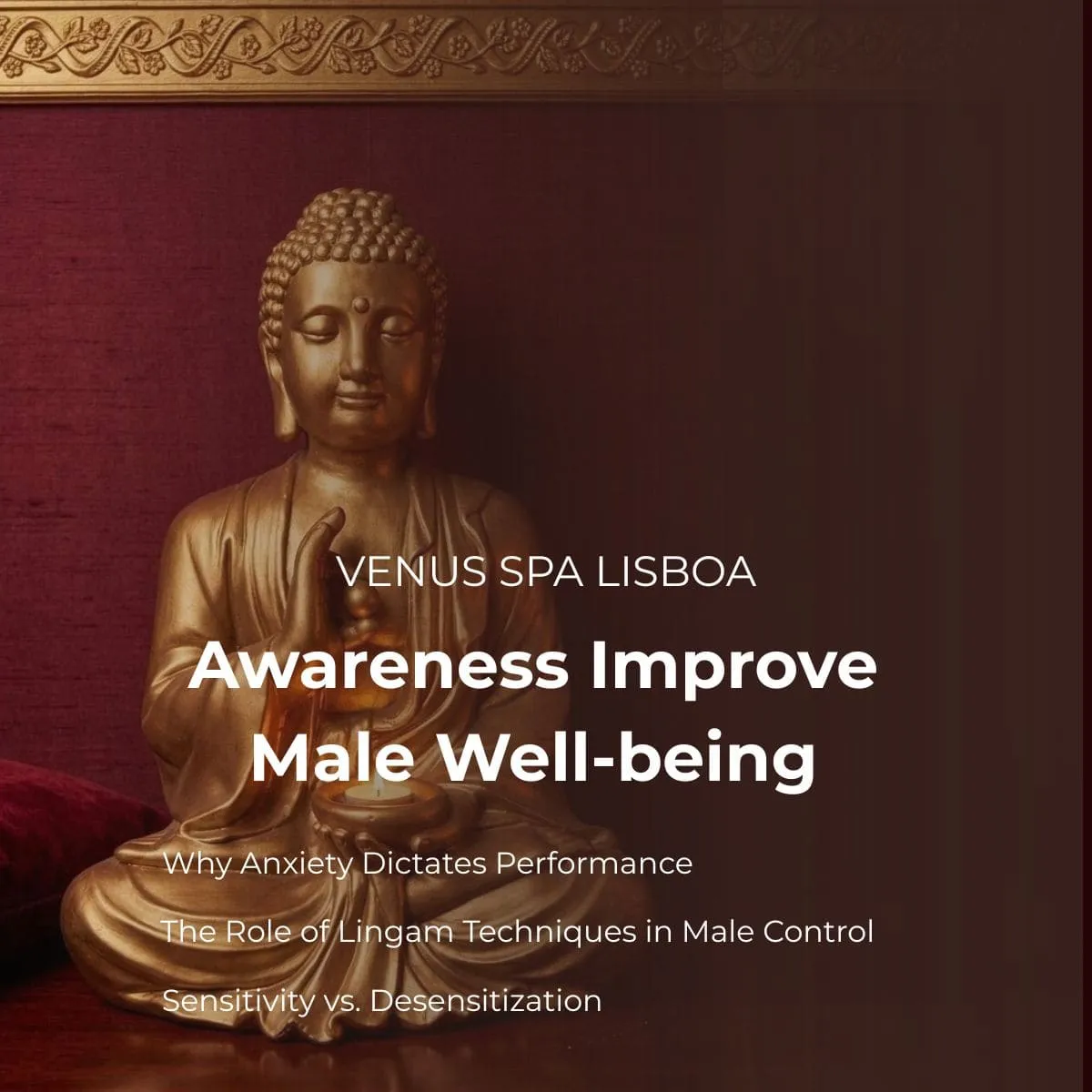 Ambiente de luxo no Venus Spa Lisboa para massagem tântrica e bem-estar masculino